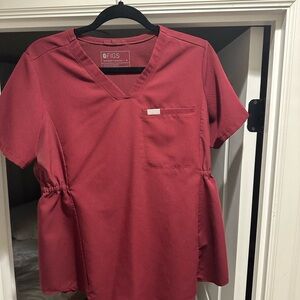 Figs Women's Maternity Burgundy Top